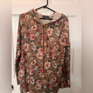 Bombom made in the USA womens large‎ waffle hoodie. Lightweight.